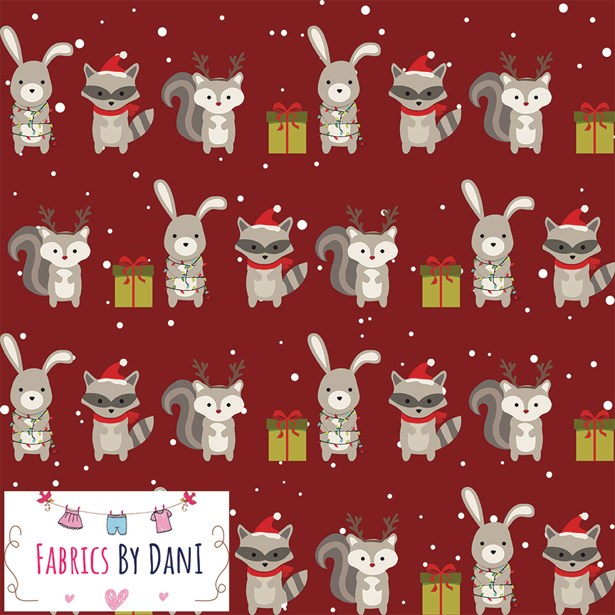 Woodland Christmas Fabric